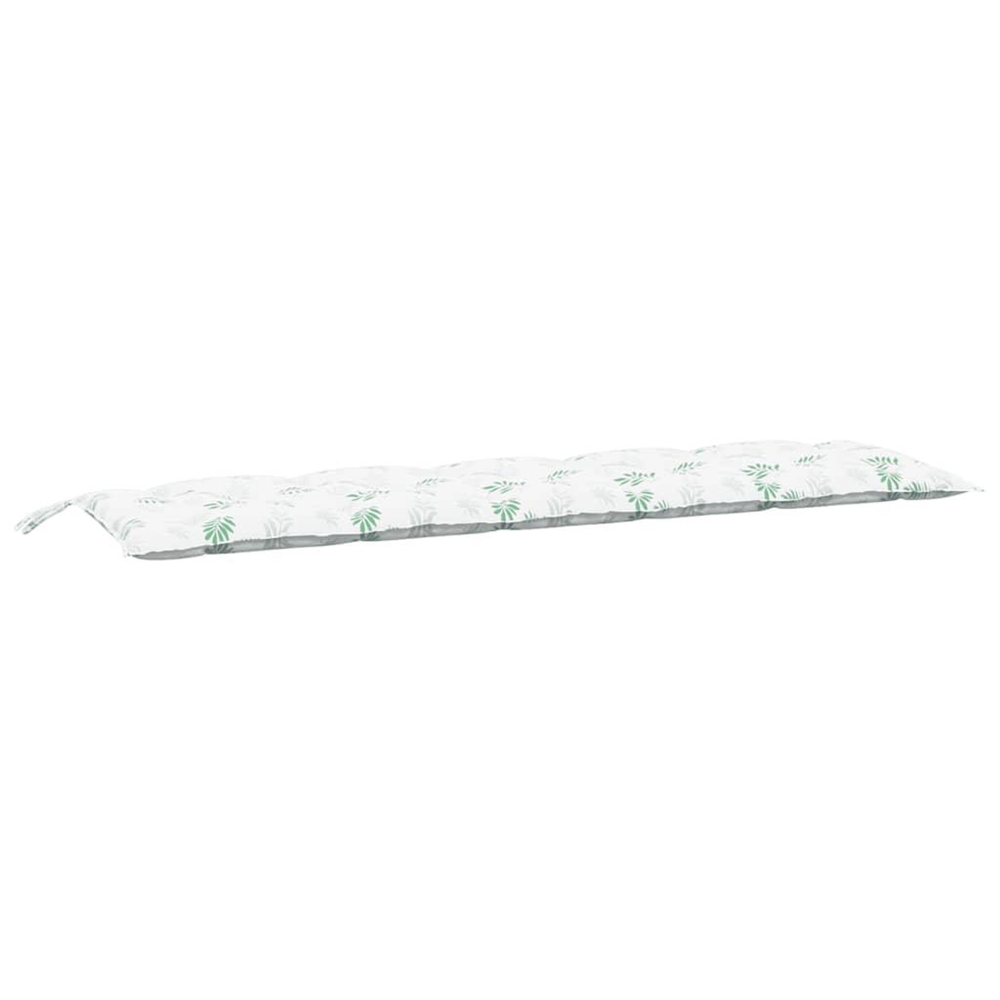 Voir la diapositive 5 : VIDAXL Coussins de banc jardin lot de 2 motif de feuilles tissu Oxford