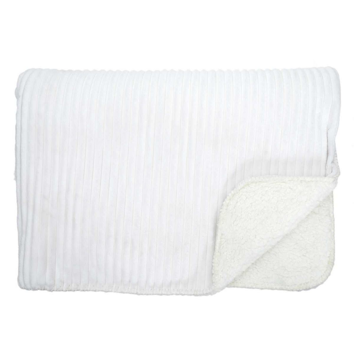 TOILINUX Plaid flanelle côtelé