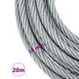 Voir la diapositive 4 : VIDAXL Cable metallique 3200 kg 20 m