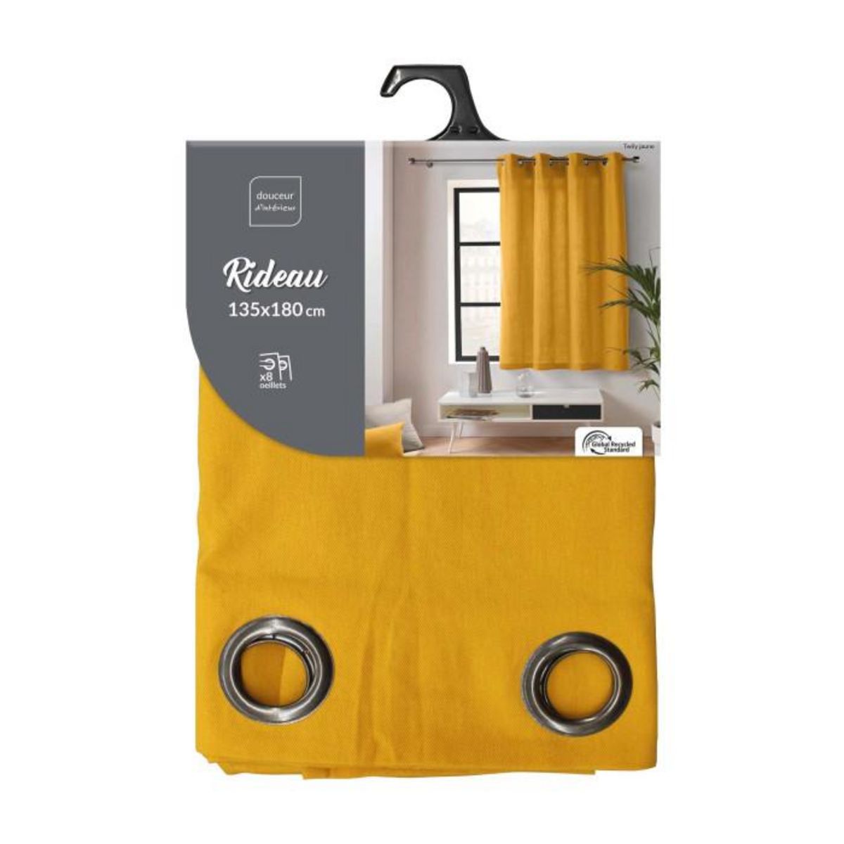 Paris Prix Rideau à Œillets  Twily  135x180cm Jaune