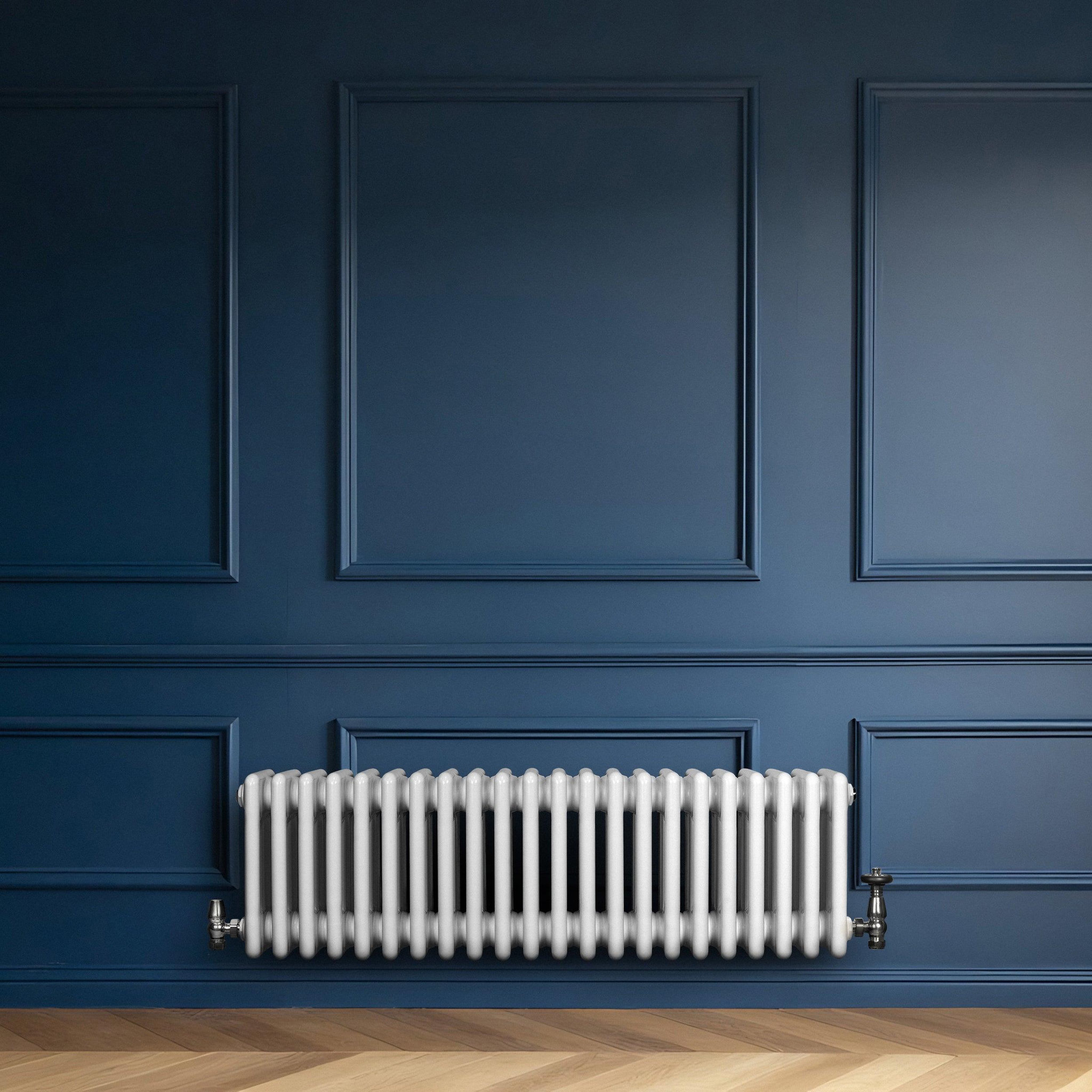 Voir la diapositive 4 : MONSTERSHOP Radiateur traditionnel à 4 colonnes & vannes - 300 x 1010 mm