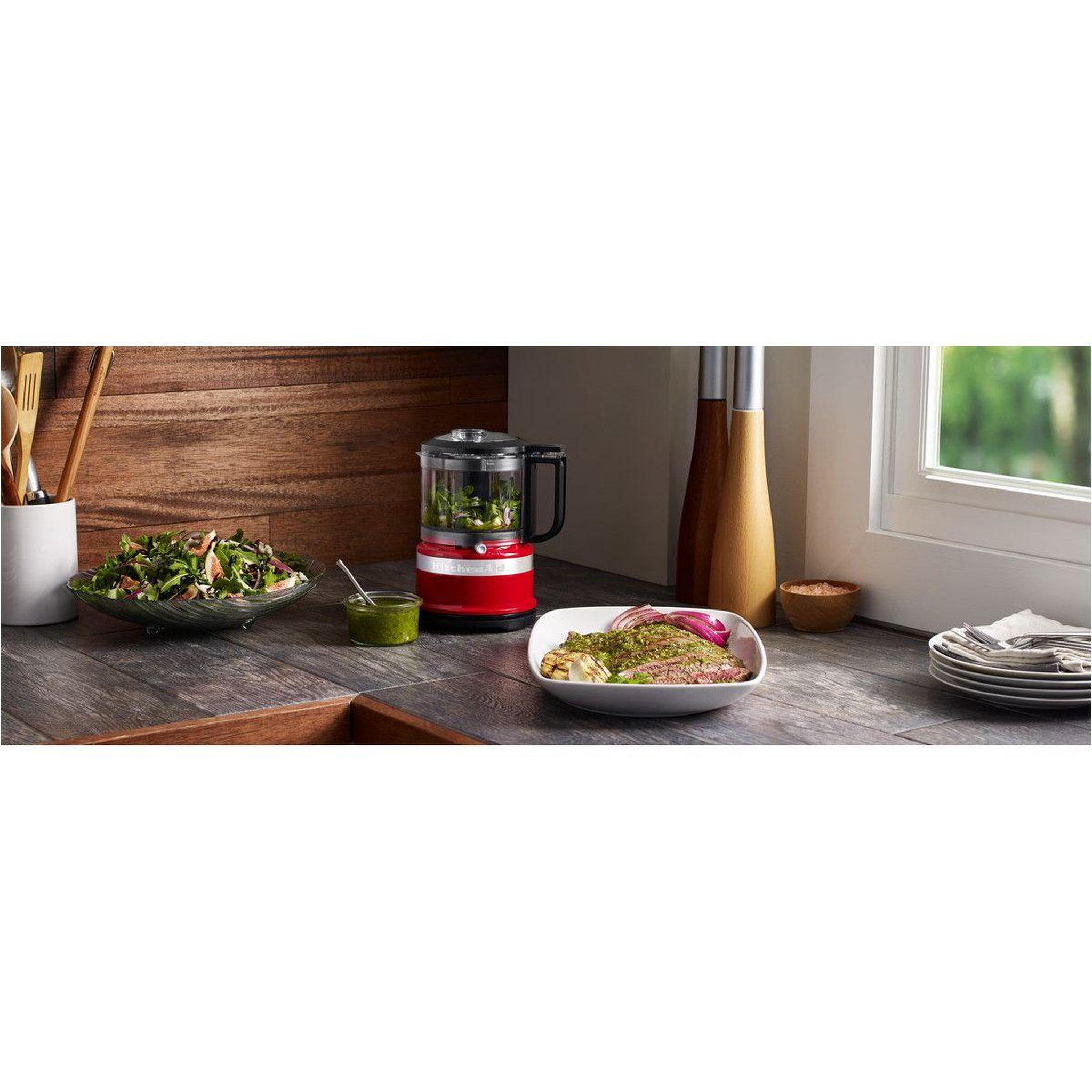 Voir la diapositive 4 : KitchenAid Hachoir 5KFC3516EER Rouge Empire