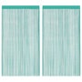 Voir la diapositive 2 : VIDAXL Rideau en fils 2 pcs 140 x 250 cm turquoise