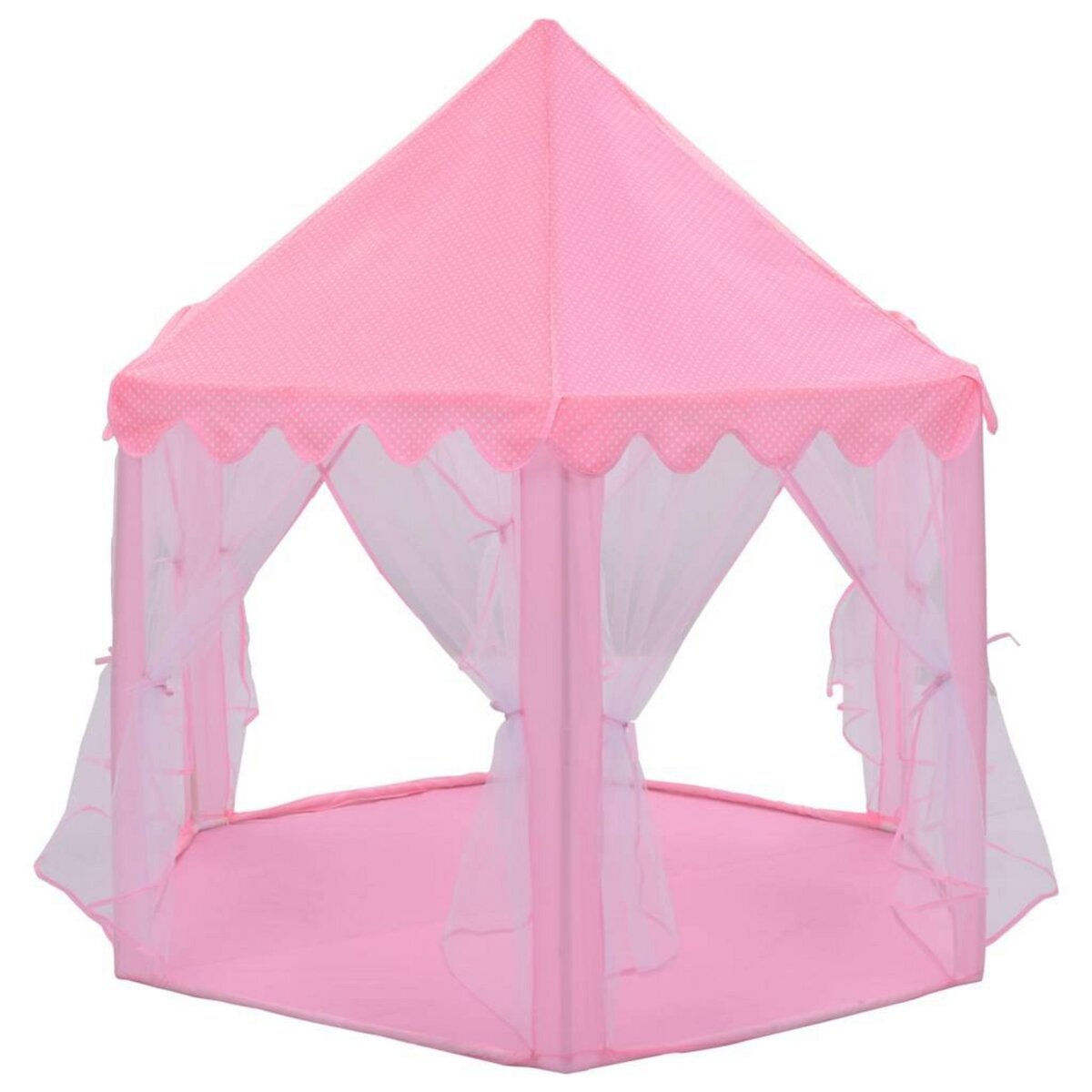 VIDAXL Tente de jeu princesse avec 250 balles Rose 133x140 cm