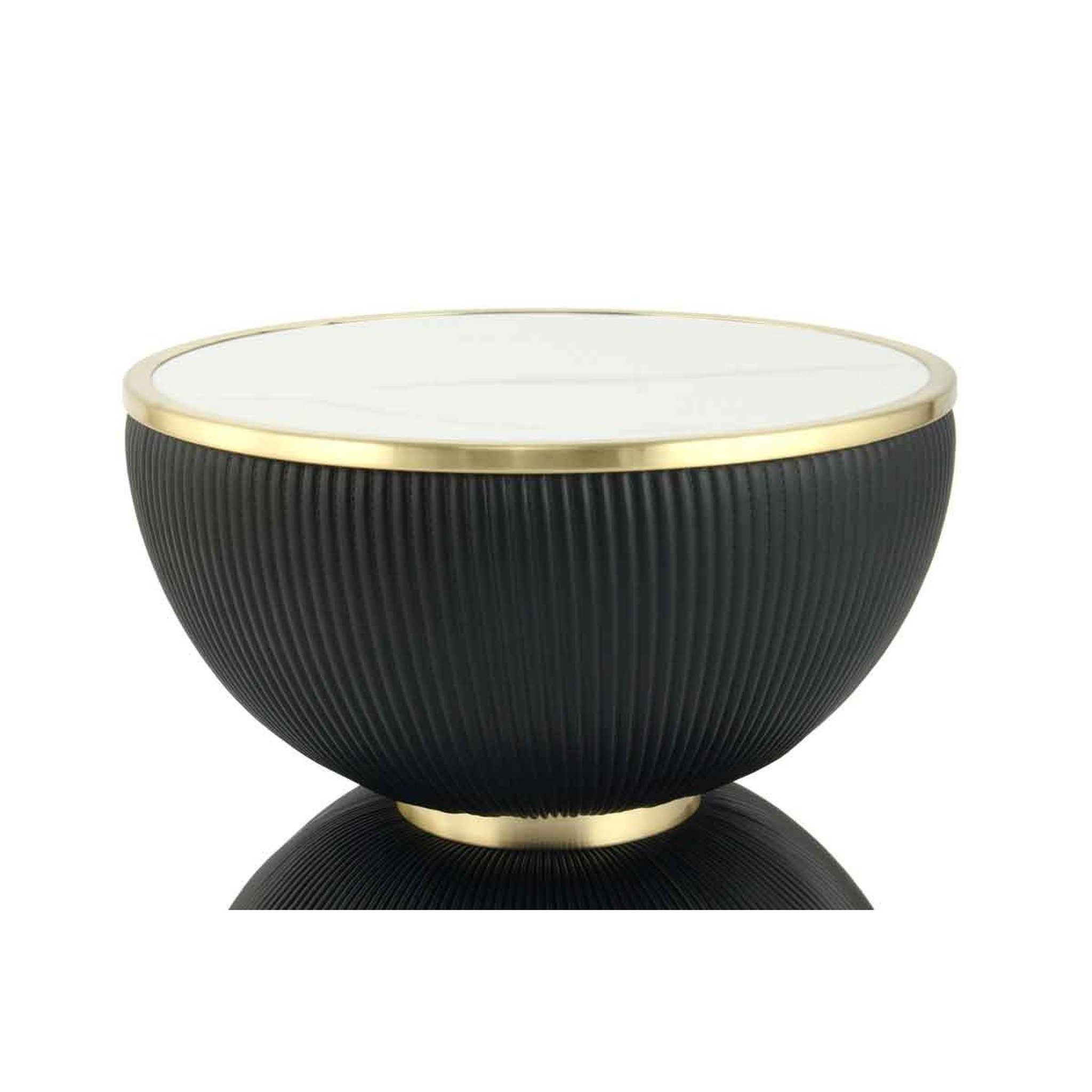 Voir la diapositive 3 : Paris Prix Table d'appoint design  jokai  51cm noir & or