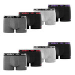 UMBRO Lot de 8 Boxers coton homme Uni. Coloris disponibles : Noir