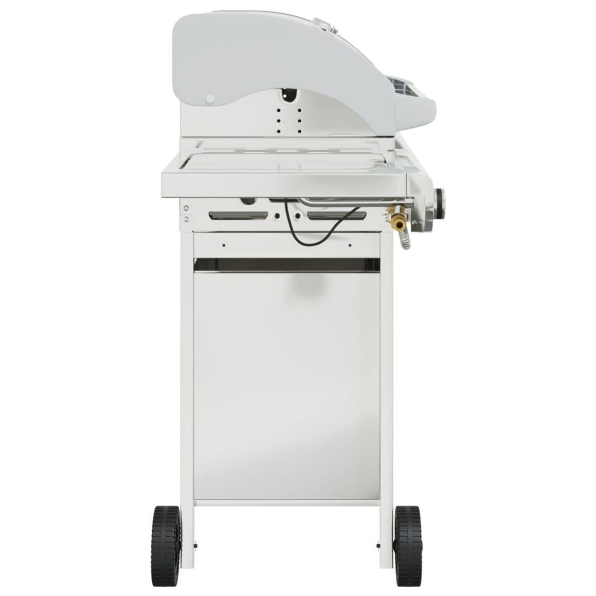 VIDAXL Barbecue a gaz avec 7 bruleurs argent acier inoxydable