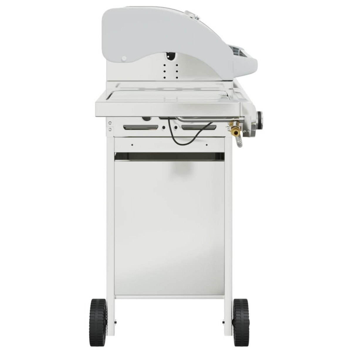 VIDAXL Barbecue a gaz avec 7 bruleurs argent acier inoxydable