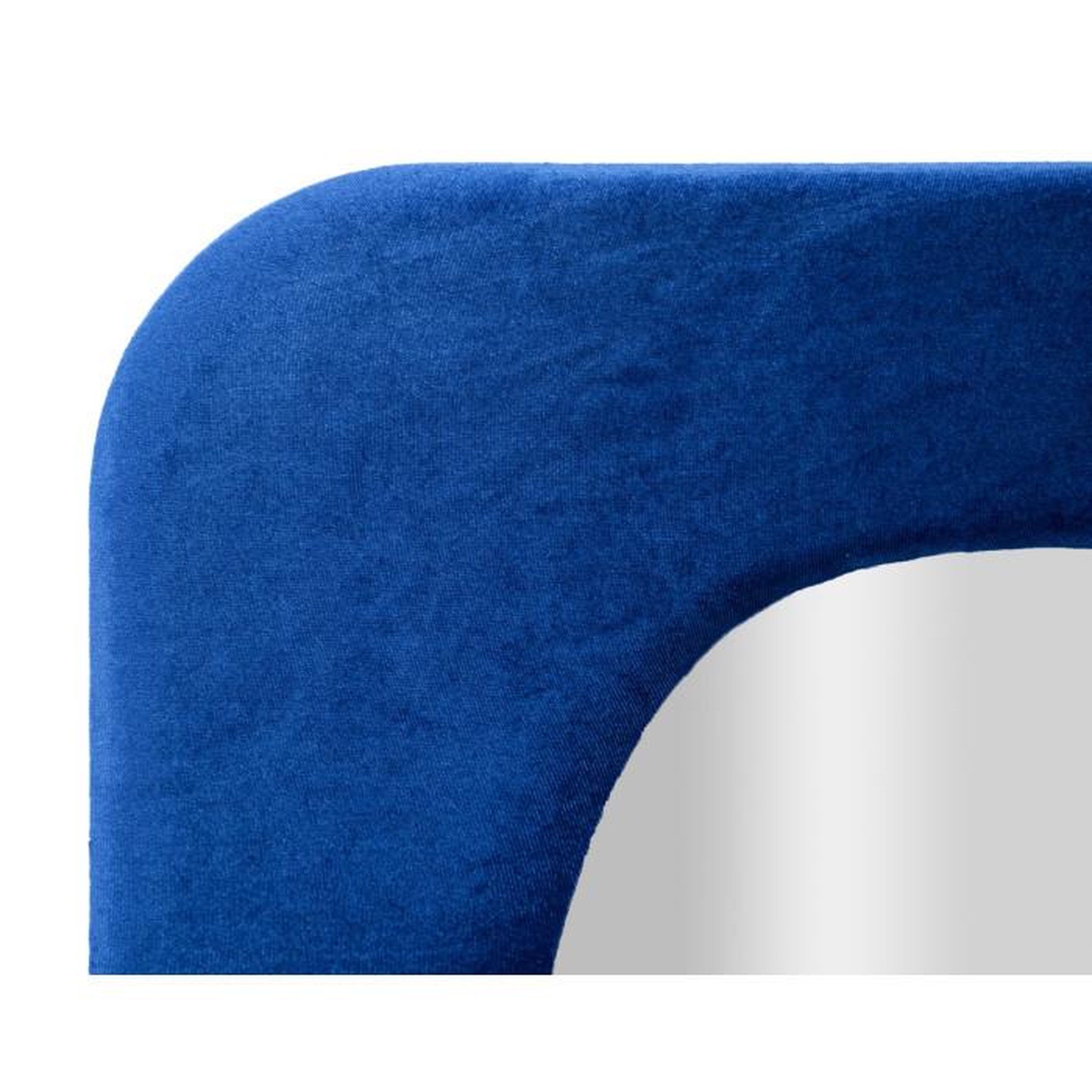 Voir la diapositive 4 : Paris Prix Miroir Mural en Velours  Theodor  160cm Bleu