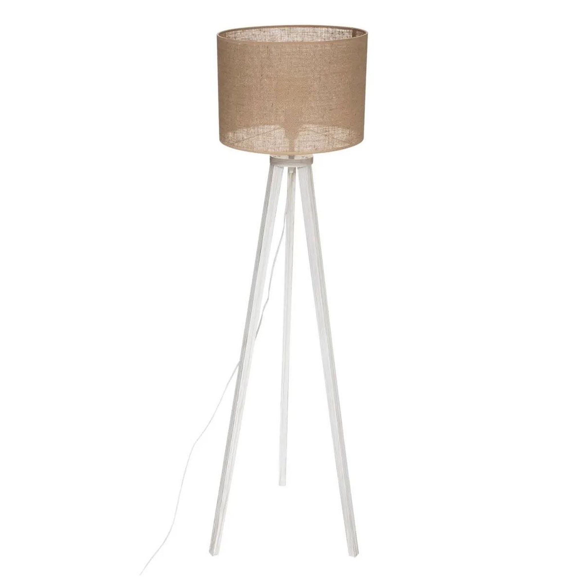 ATMOSPHERA Lampadaire trépied en bois  elva  143cm beige