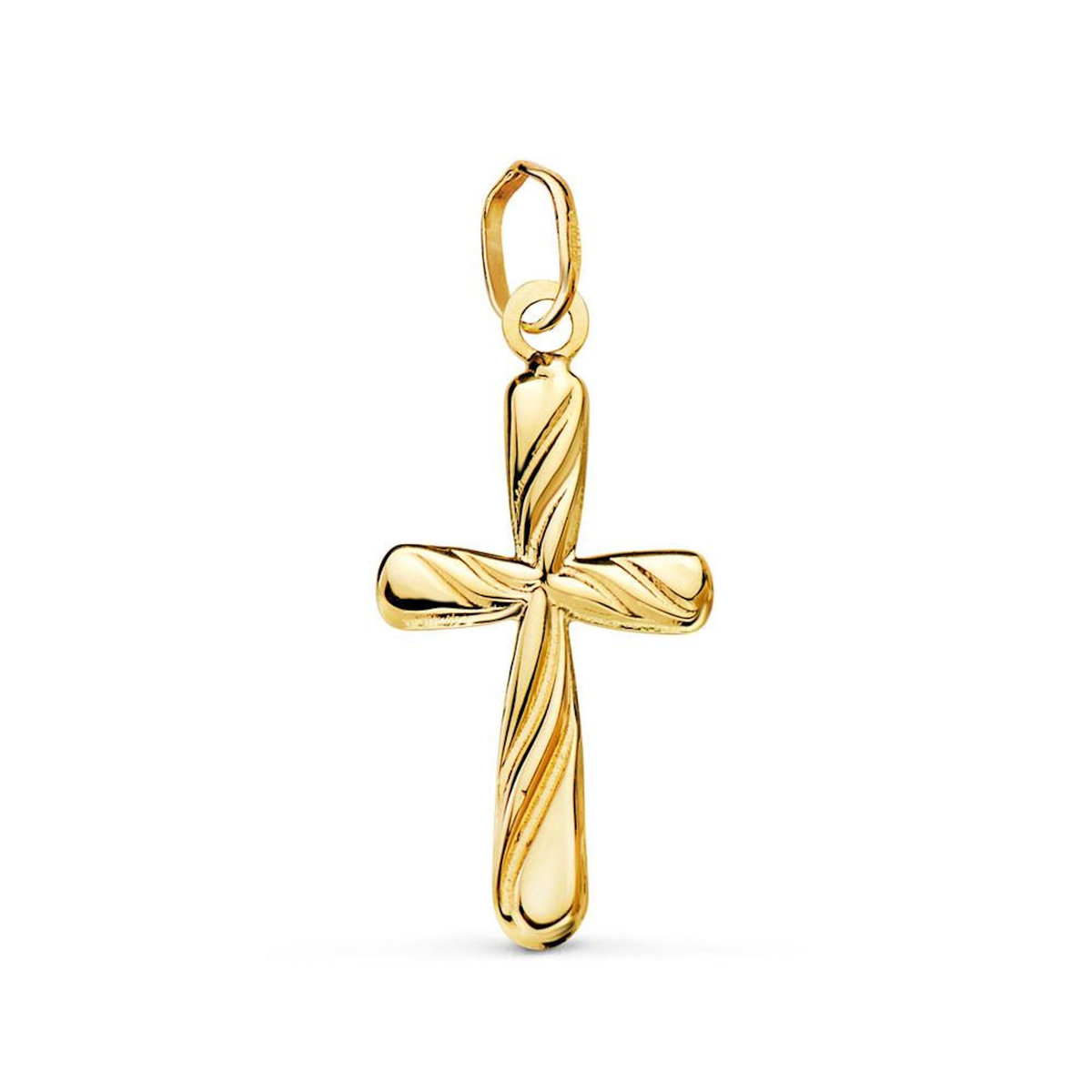 L'ATELIER D'AZUR Pendentif - Médaille Croix Or 18 Carats 750 Jaune - Chaine Offerte