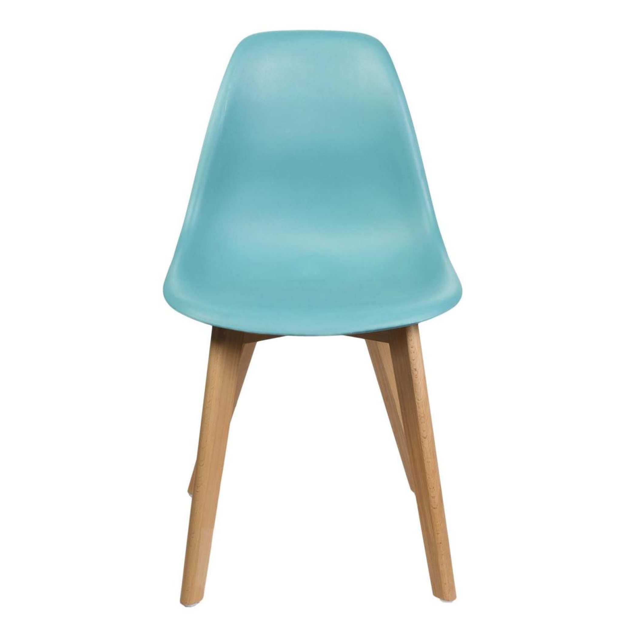 Voir la diapositive 3 : The Home Deco Factory Lot de 2 chaises scandinave  coquil  82cm bleu
