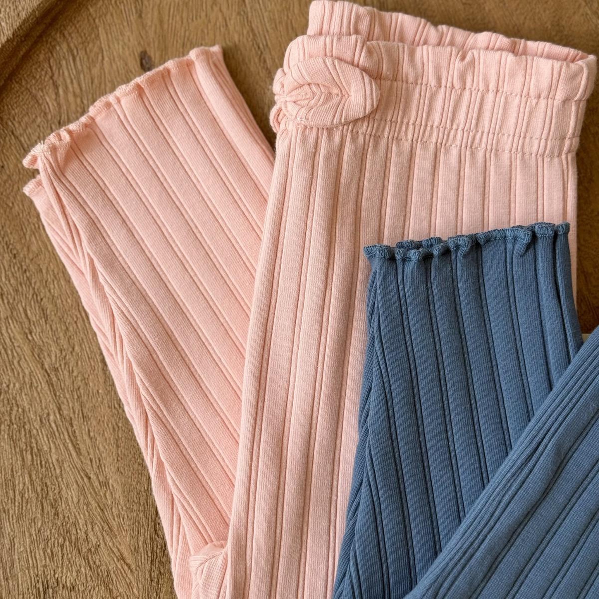 Voir la diapositive 5 : PETIT BEGUIN Lot de 2 leggings enfant côtelés dina
