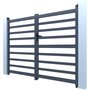 Voir la diapositive 4 : Habitat et Jardin Portail aluminium ajouré  Martin  - 340 x 180 cm - Gris