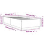 Voir la diapositive 6 : VIDAXL Cadre de lit avec LED sans matelas sonoma gris 90x200 cm