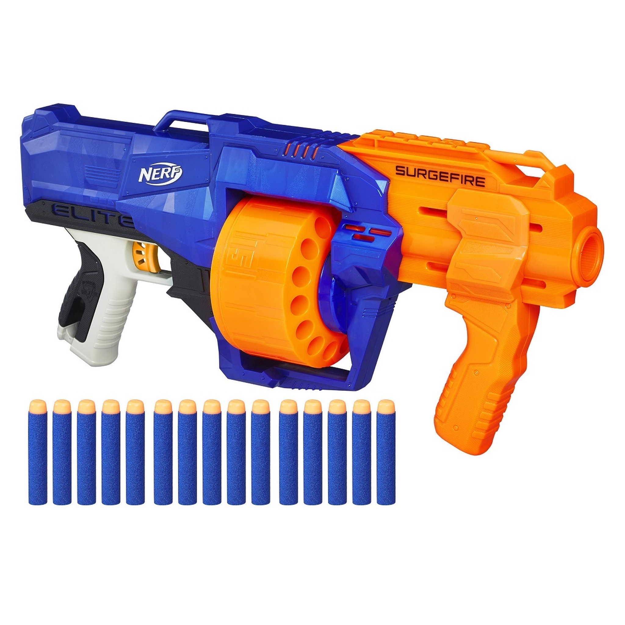 Voir la diapositive 1 : HASBRO Nerf Elite Surgefire et Flechettes Nerf Elite Officielles