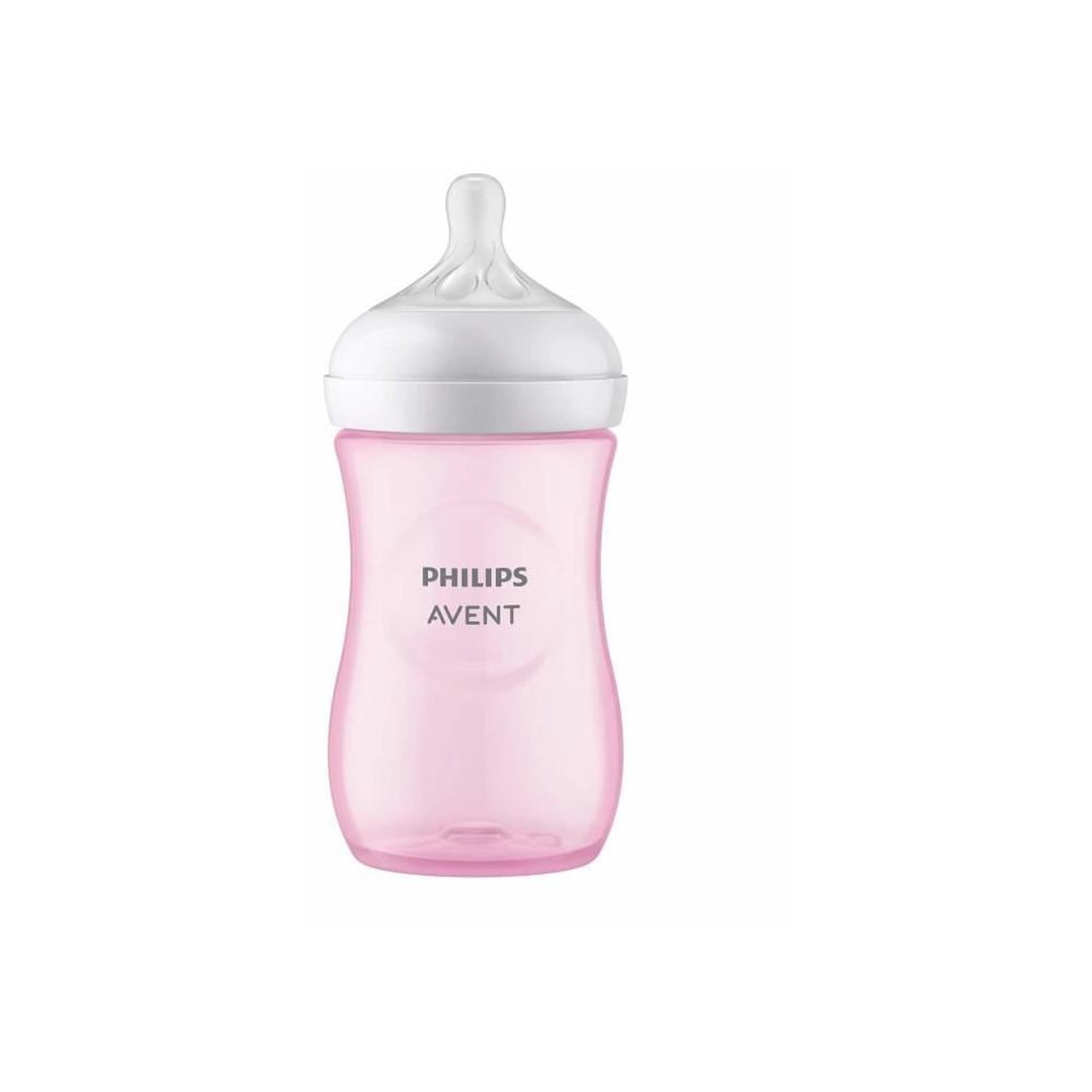 Voir la diapositive 2 : Philips Avent Biberon bébé natural response 260 ml débit 3 rose
