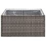 Voir la diapositive 4 : VIDAXL Jardiniere Gris 80x80x40 cm Resine tressee