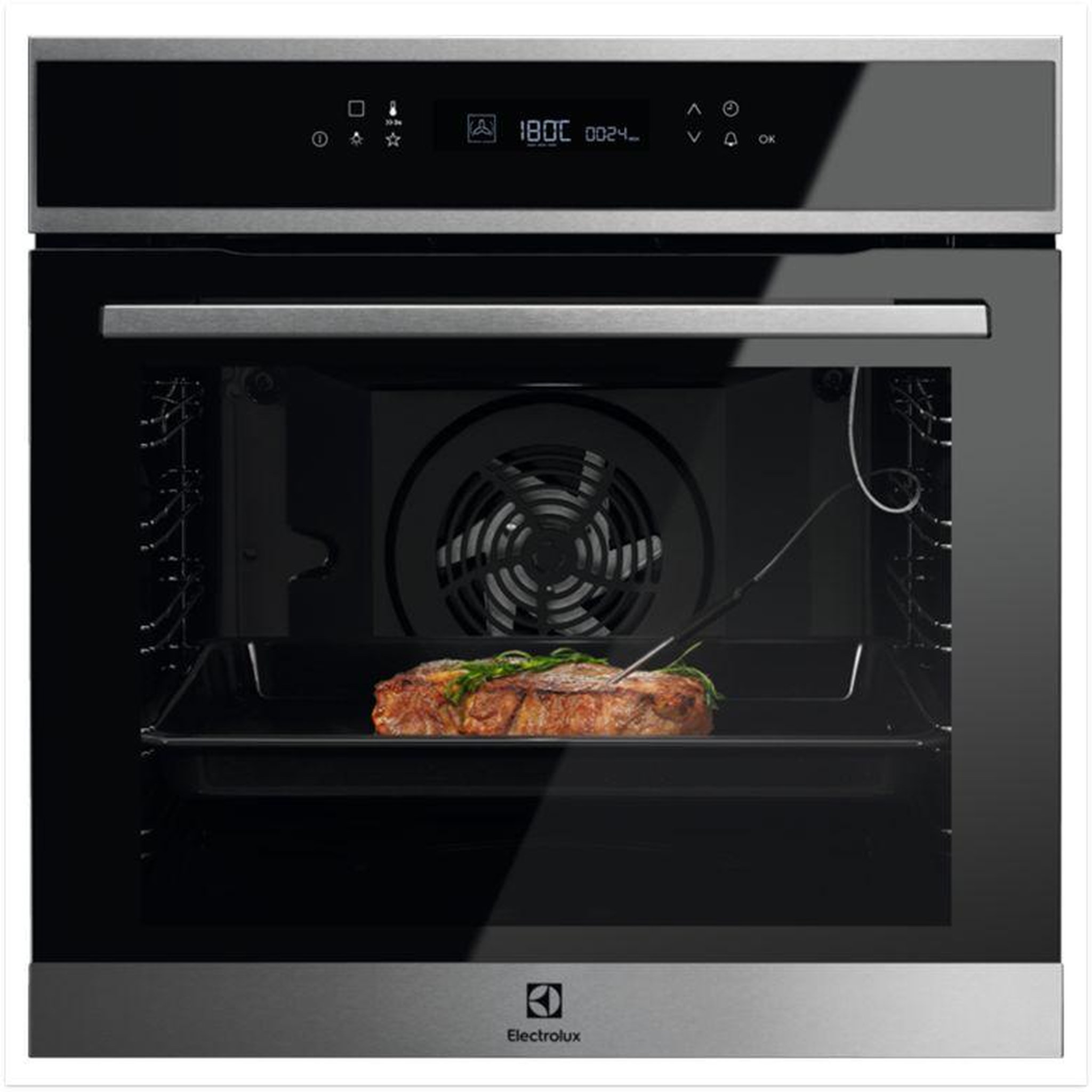 Voir la diapositive 1 : ELECTROLUX Four intégrable multifonction 72l 60cm a+ pyrolyse inox - eoe7p11x