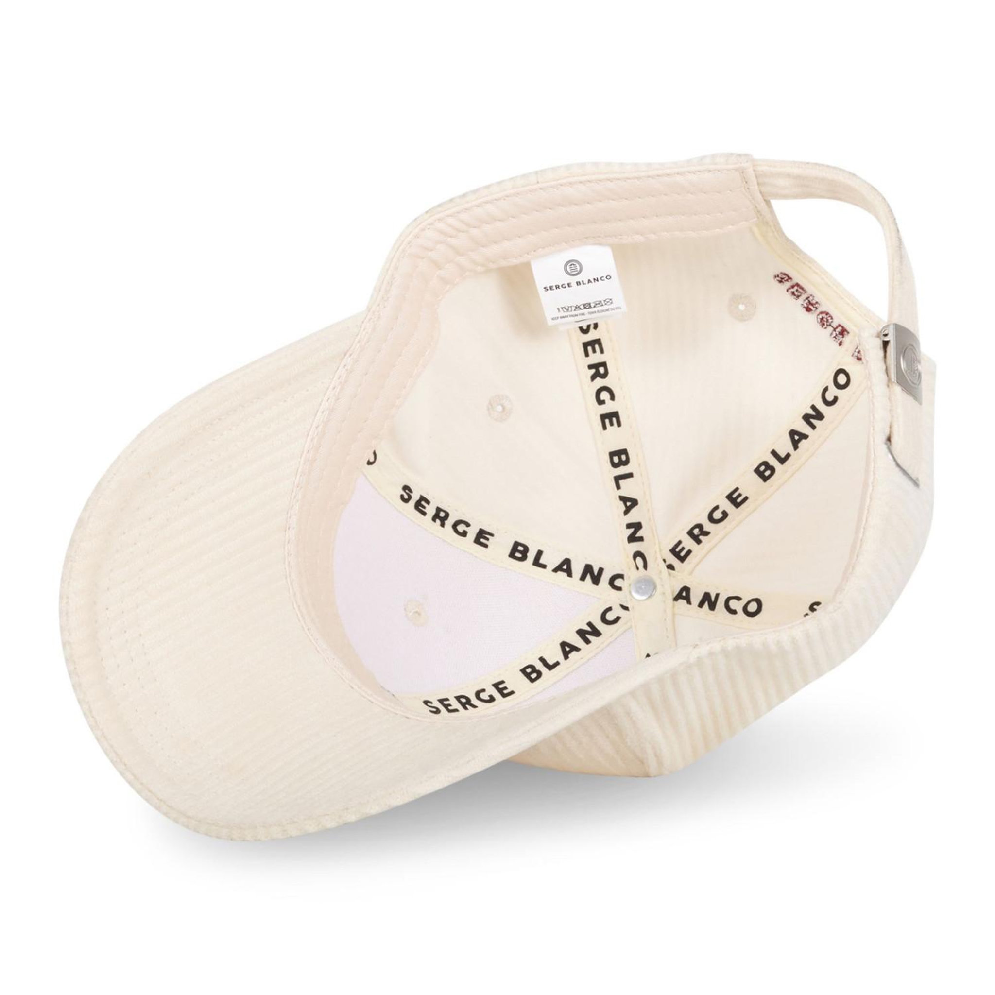 Voir la diapositive 6 : SERGE BLANCO Casquette Baseball homme en velours côtelé Velvet