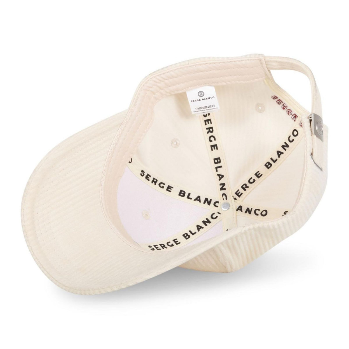 SERGE BLANCO Casquette Baseball homme en velours côtelé Velvet