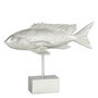 Voir la diapositive 1 : Paris Prix Statue Déco sur Pied  Poisson Long  33cm Argent