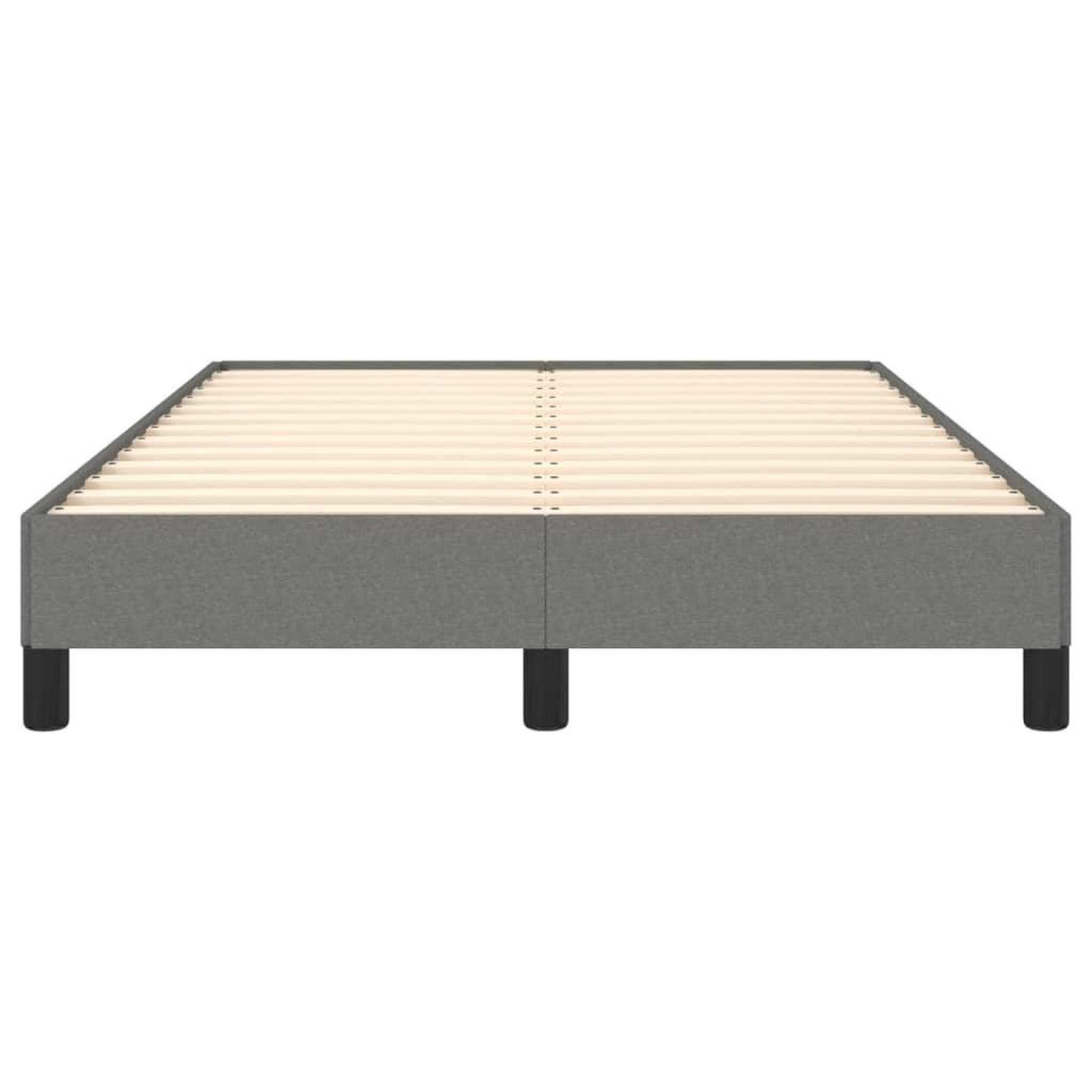 Voir la diapositive 5 : VIDAXL Cadre de lit sans matelas gris fonce 120x190 cm tissu