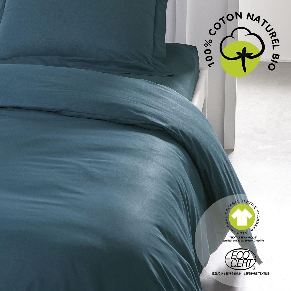 Today Housse de couette 1 place - 100% coton BIO