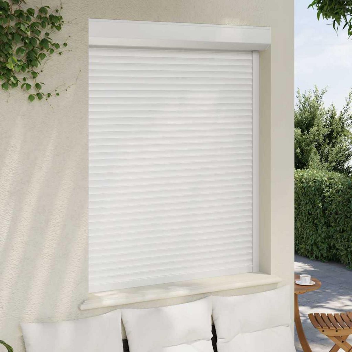 VIDAXL Volet roulant aluminium 120x150 cm blanc