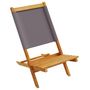 Voir la diapositive 3 : VIDAXL Chaises de jardin pliantes lot de 8 tissu et bois massif