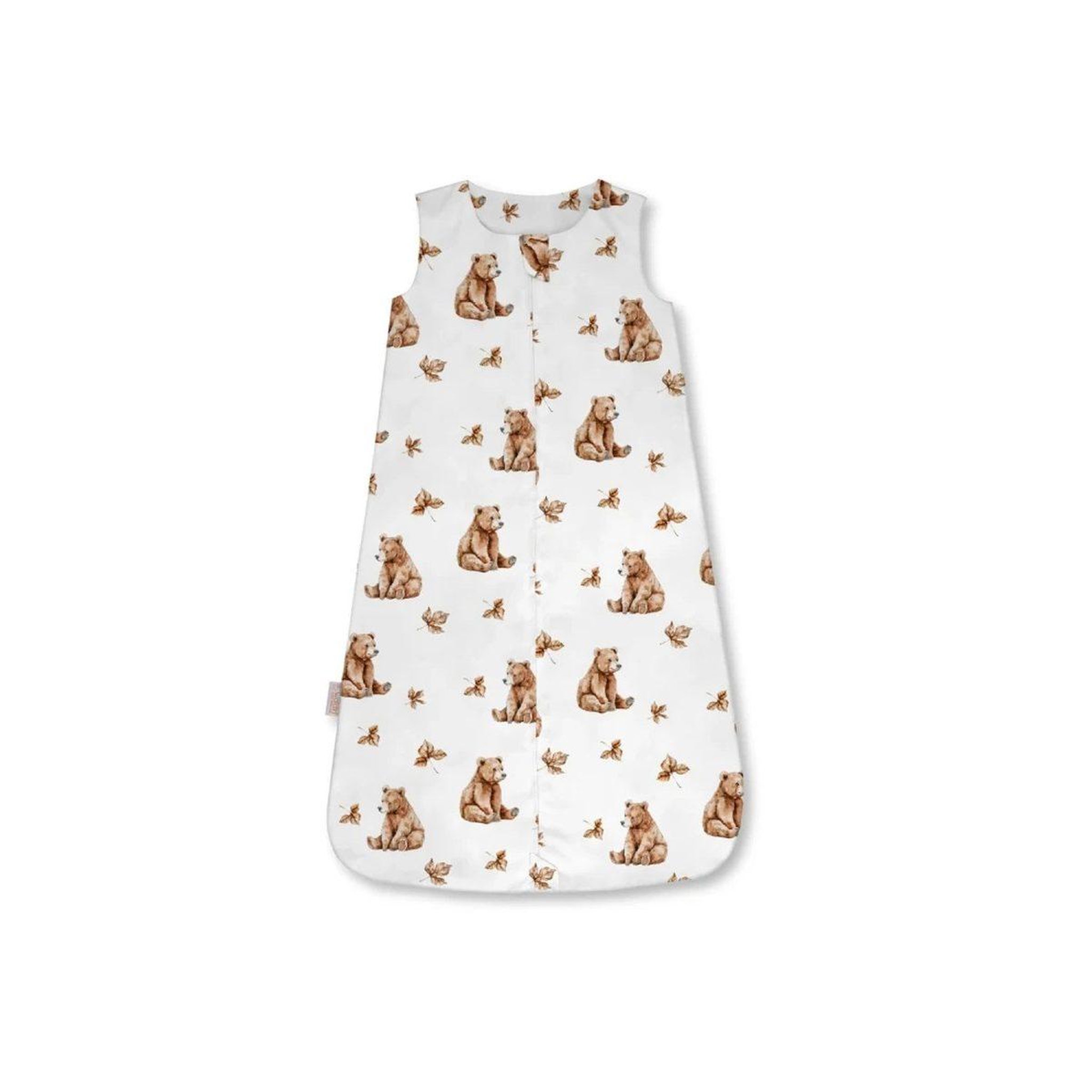 WALDIN Gigoteuse en bambou 50 × 90 cm 0,5 TOG - taille M - motif oursons, blanc