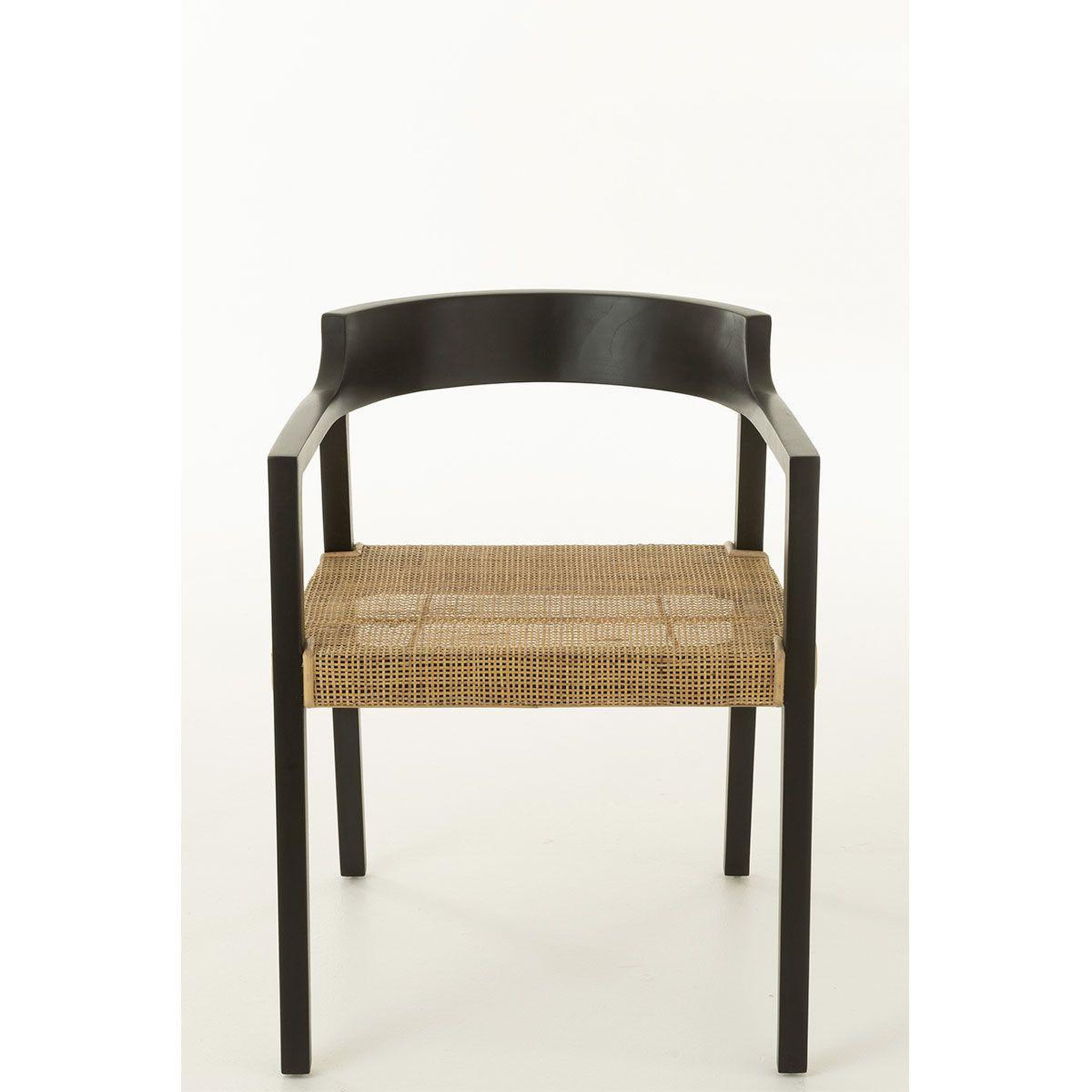 Voir la diapositive 3 : J-LINE Chaise design  sungkai  71cm noir