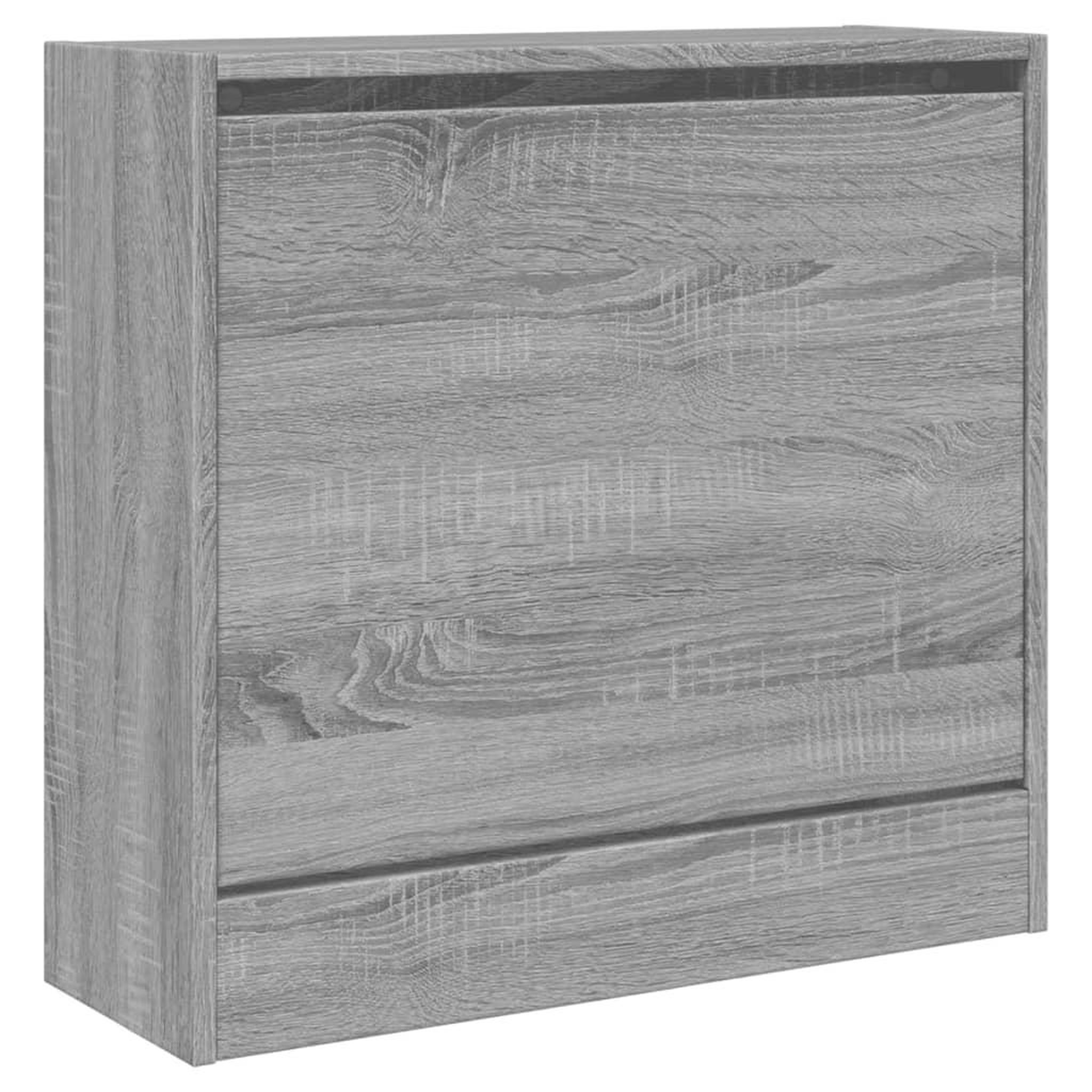 Voir la diapositive 4 : VIDAXL Armoire a chaussures sonoma gris 60x21x57 cm bois d'ingenierie
