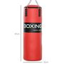 Voir la diapositive 3 : HOMCOM Sac de frappe à suspendre - kit de fixation, chaine 4 points, gants inclus - acier PVC EPE rouge noir