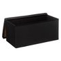 Voir la diapositive 3 :  Pouf & Rangement  Classy  76cm Noir