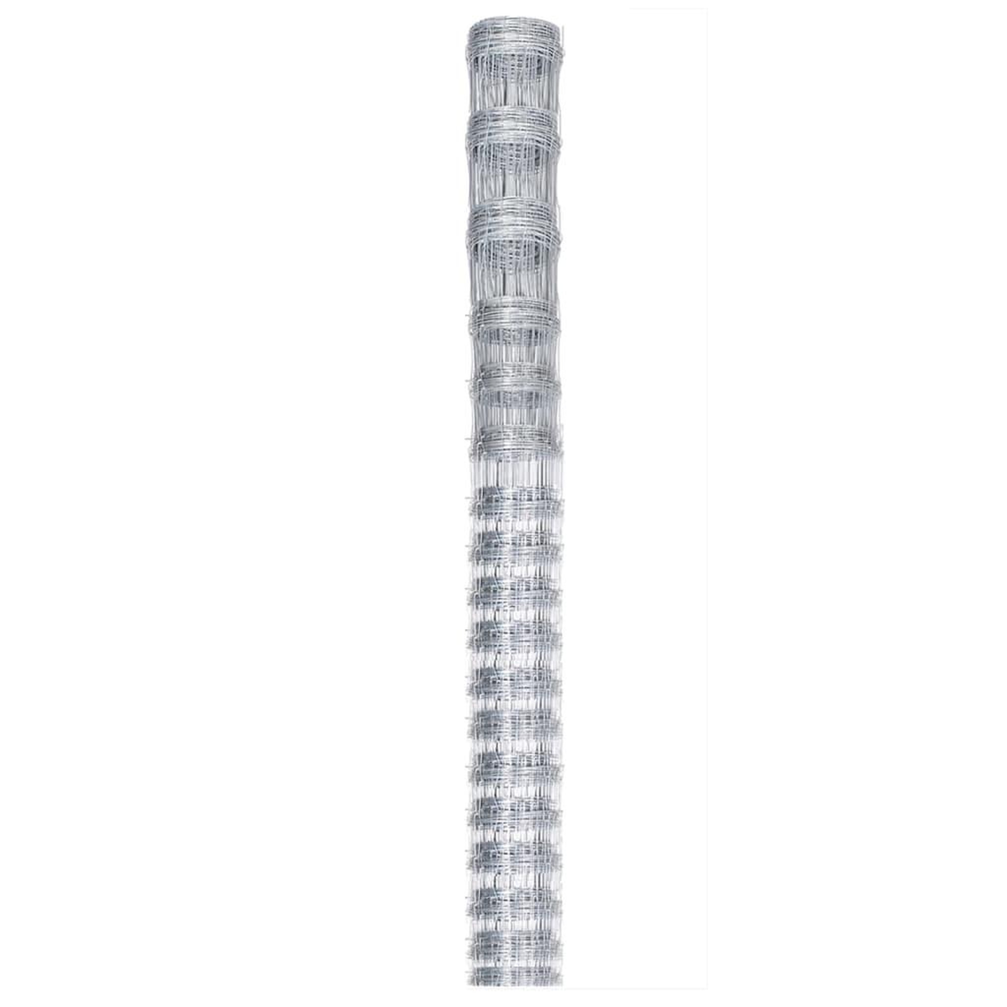 Voir la diapositive 2 : VIDAXL Cloture de jardin Acier galvanise 50x1,25 m Argente