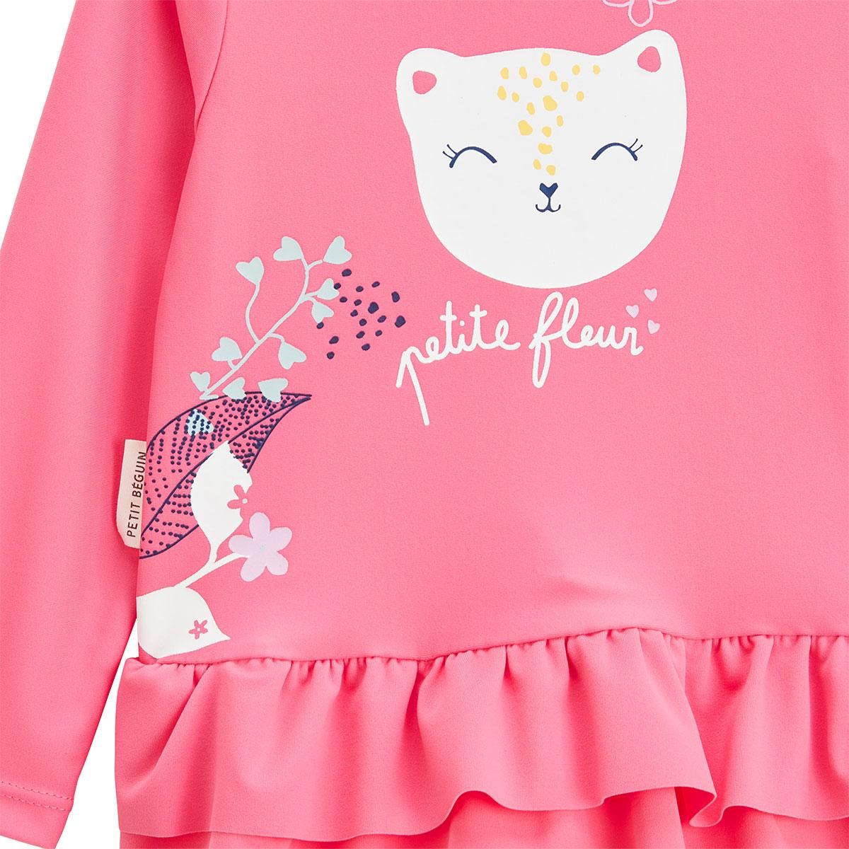 Petit Béguin Maillot de bain bébé 2 pièces t-shirt de protection UV & culotte Ciao Milano