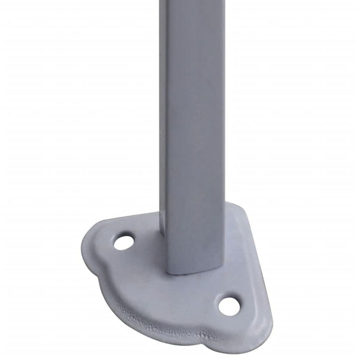 VIDAXL Tente de reception pliable avec 2 parois 2x2 m Acier Blanc