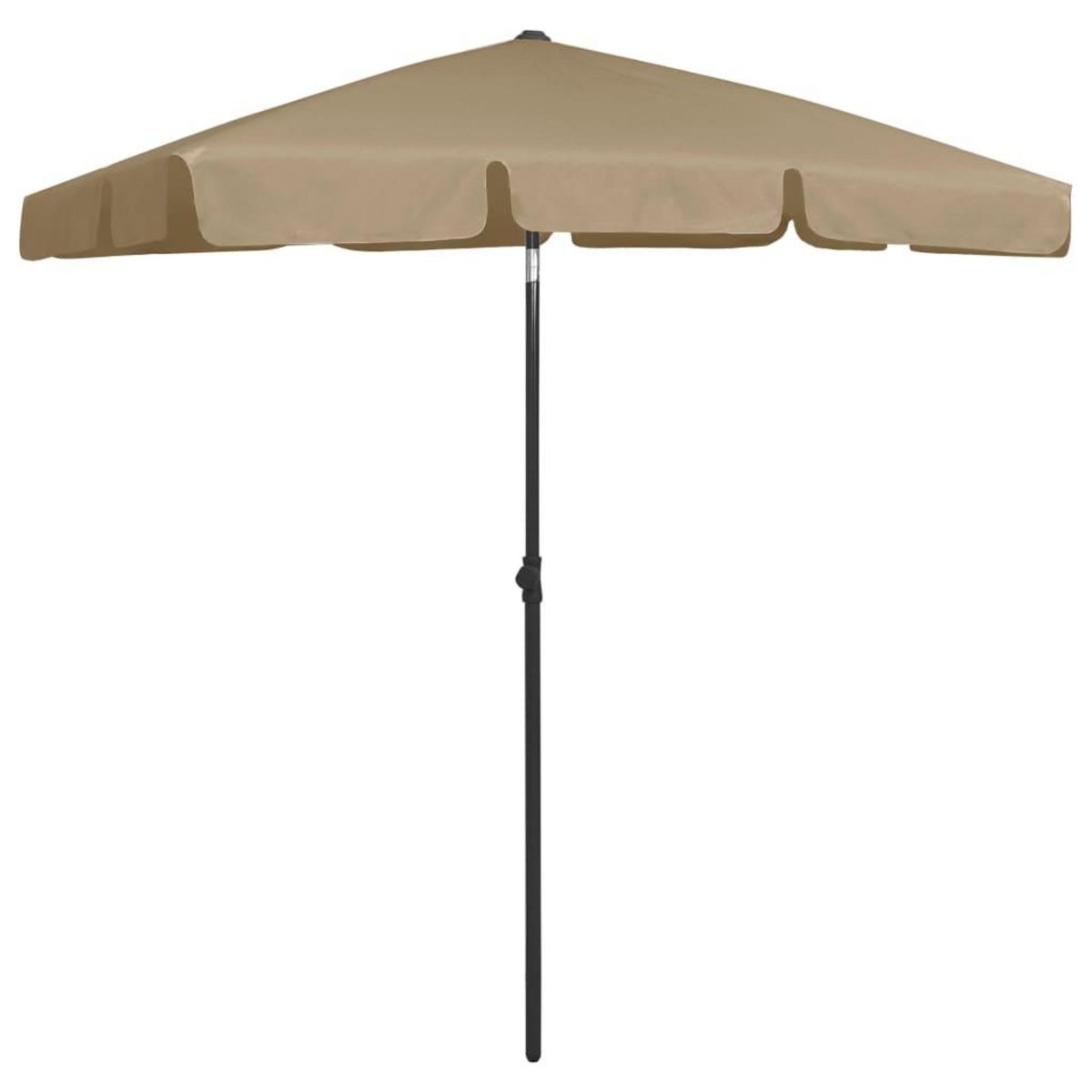 VIDAXL Parasol de plage taupe 180x120 cm