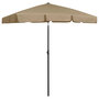 Voir la diapositive 2 : VIDAXL Parasol de plage taupe 180x120 cm