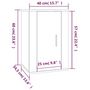 Voir la diapositive 6 : VIDAXL Meubles TV muraux 2 pcs Chene marron 40x34,5x60 cm