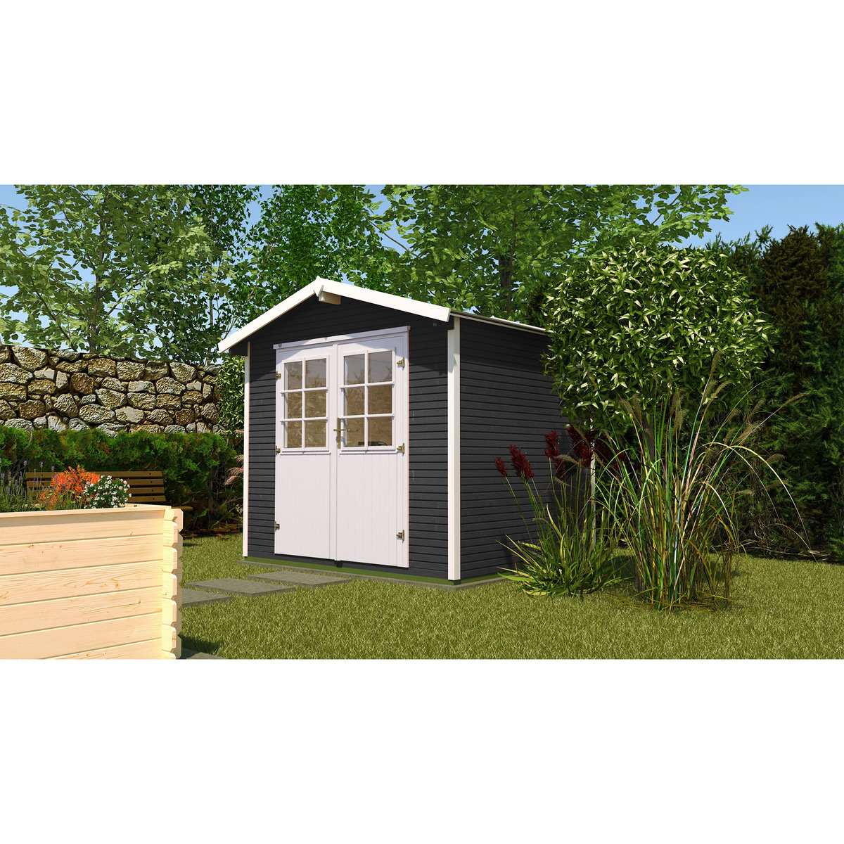 WEKA Abri de jardin bois- 4,68m²
