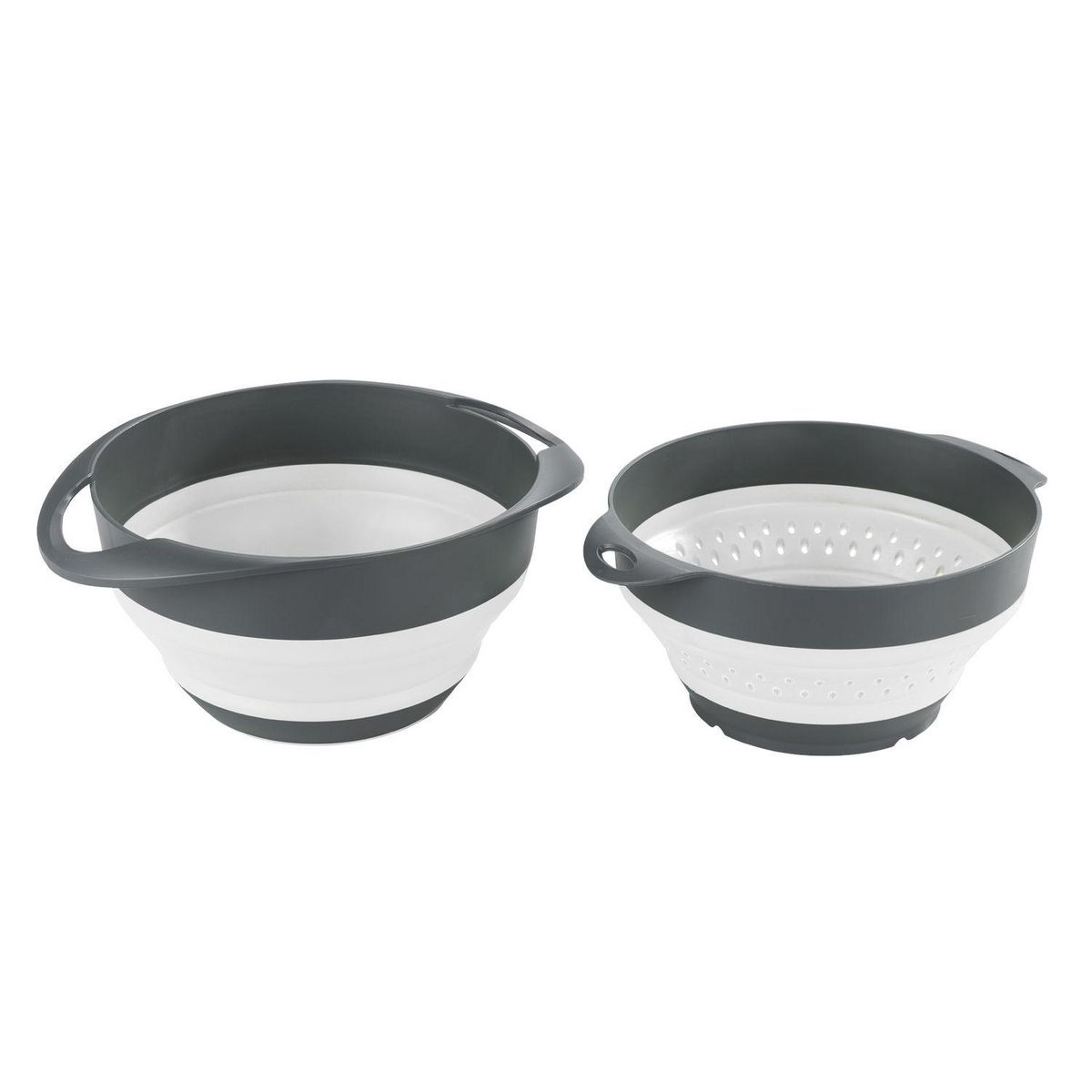 Wenko Bol et Passoire 2 en 1 - Gris et blanc