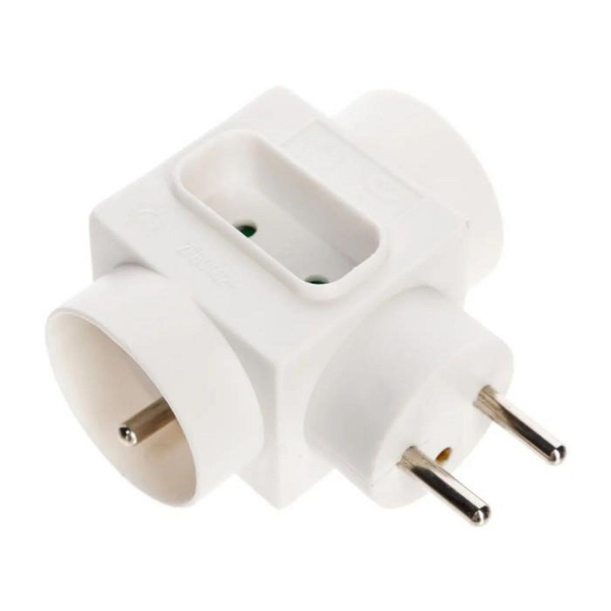 SMART SYSTEM Bloc Multiprise Mural  3 Prises  8cm Blanc