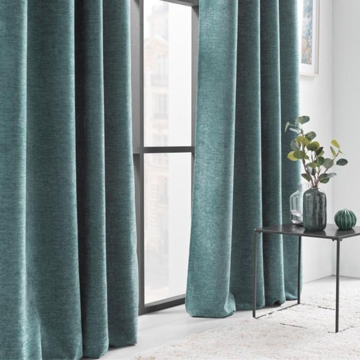 Paris Prix Rideau à Œillets en Velours  Verra  140x260cm Sauge