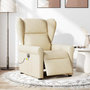 Voir la diapositive 2 : VIDAXL Fauteuil inclinable de massage electrique creme tissu