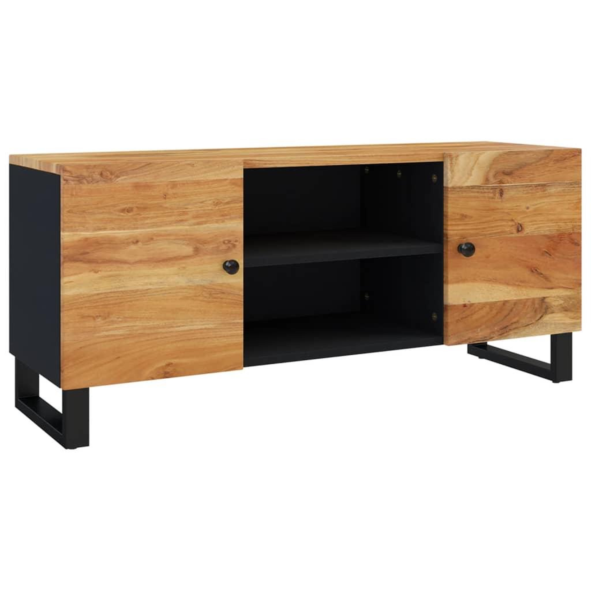 Voir la diapositive 2 : VIDAXL Meuble TV 105x33x46 cm Bois d'acacia massif