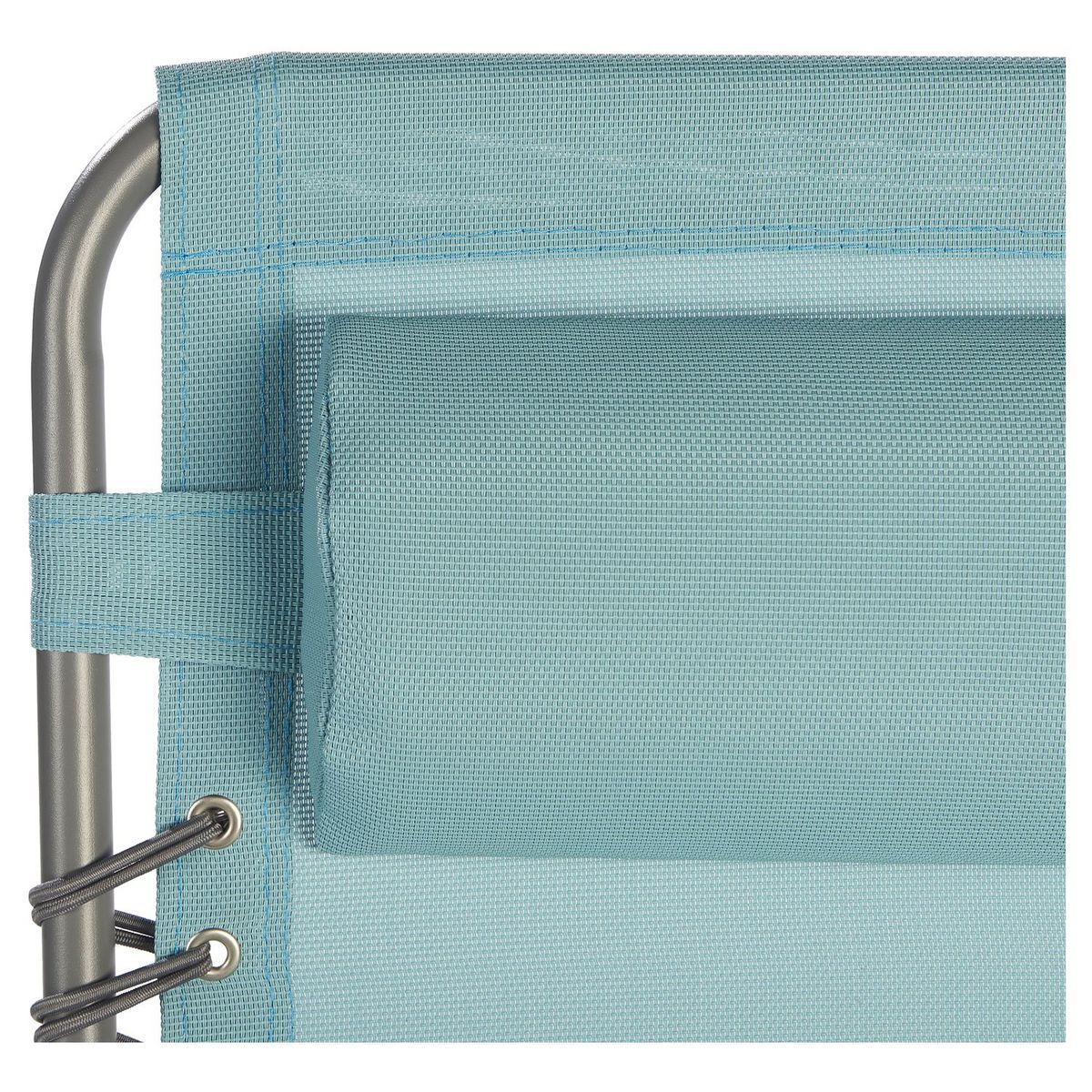 GARDENSTAR Fauteuil de jardin multipostions relax - Acier/textilène - Bleu