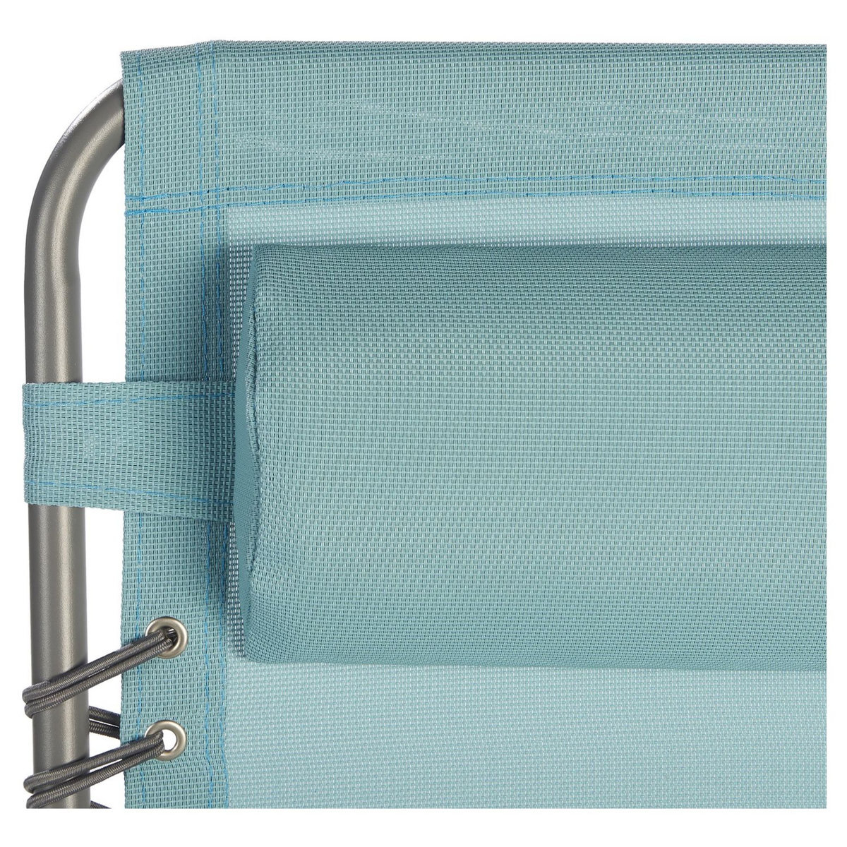 GARDENSTAR Fauteuil de jardin multipostions relax - Acier/textilène - Bleu