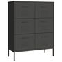 Voir la diapositive 2 : VIDAXL Armoire a tiroirs Anthracite 80x35x101,5 cm Acier